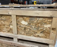 wooden shipping crate + optional storage