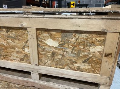 wooden shipping crate + optional storage