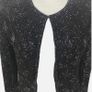 Vintage Pomodoro  Heavily Black Beaded Evening Jacket Uk 12 includes postage Image 2