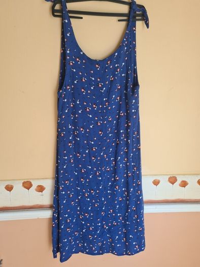 womens RIP CURL beach nomadic sun dress pacific blue floral pattern Size 12 medium  BRAND NEW BNWT