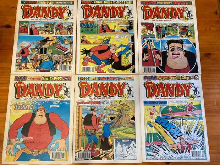Comics: 'The Dandy' 1996,1998 and 1999 (73 numbers)