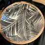 8 bamboo plates and a salad bowl set mango leaf print new good for barbecue party Image 3