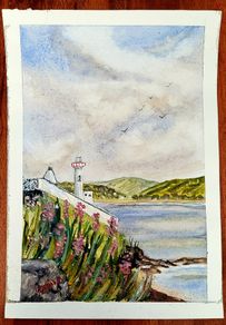 youghal harbour watercolor
