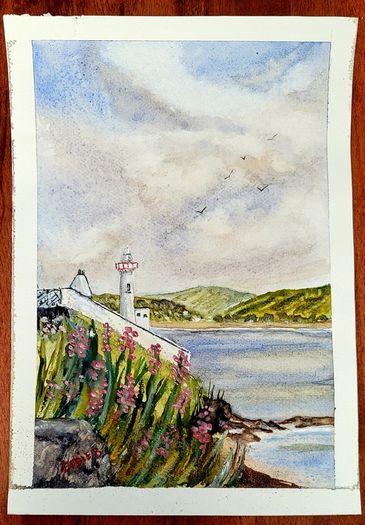 youghal harbour watercolor