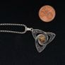 Stainless steel Celtic knot with chain Image 2