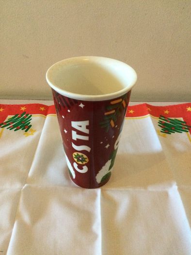 COSTA Christmas Tall Mug Brand New