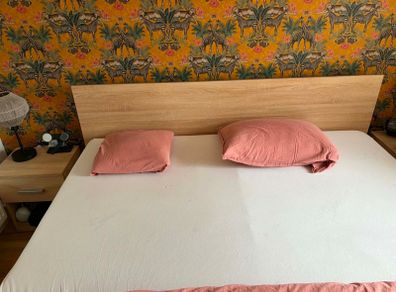 superking bed frame and two lockers