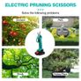 2 Battery Kit 98V Cordless Pruner Electric Pruning Shear with 9700mAh Lithium-ion Battery Efficient Fruit Tree Bonsai Pruning Branche Cutter Image 7