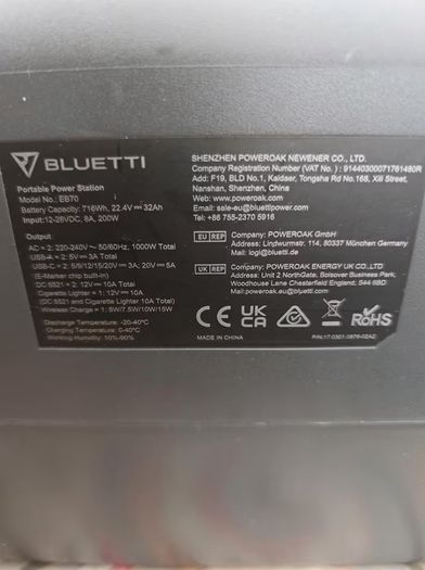 Bluetti Portable Power Station EB70