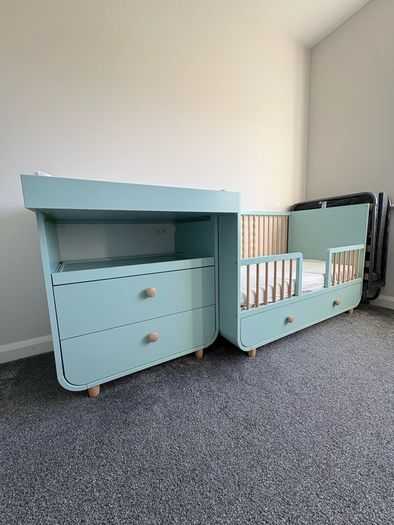 Baby Bed and Changing Table