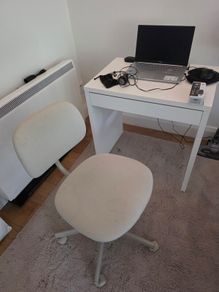 Desk (IKEA) and chair