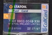 1996 Ireland 10 unit Statoil Fuel Card (ODS2) Call Card Mint in packaging. Telecom Eireann card number 1174.