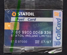 1996 Ireland 10 unit Statoil Fuel Card (ODS2) Call Card Mint in packaging. Telecom Eireann card number 1174.