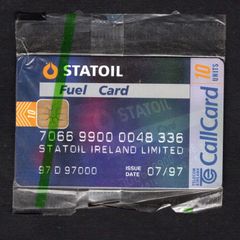 1996 Ireland 10 unit Statoil Fuel Card (ODS2) Call Card Mint in packaging. Telecom Eireann card number 1174.