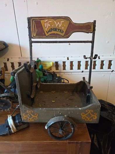 Vintage Miniature Tricycle Bottle Holder