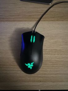 Gaming Mouse , Mice Razer DeathAdder Essential + Steelseries QcK Mousepad + Mouse Bungee