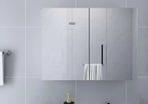 Bathroom Mirror Cabinet White 80x15x60 cm MDF
