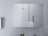 Bathroom Mirror Cabinet White 80x15x60 cm MDF
