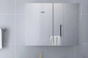 Bathroom Mirror Cabinet White 80x15x60 cm MDF