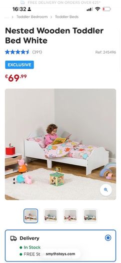 Toddler bed and baby elegance mattress