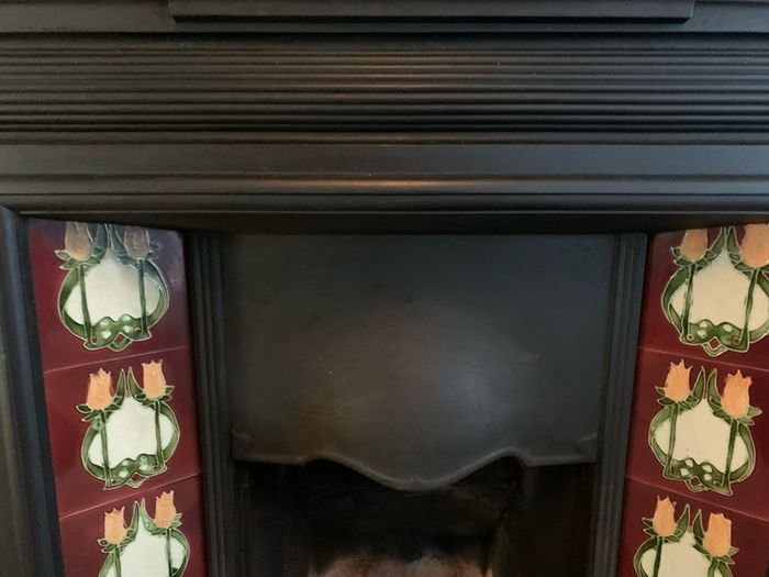 Victorian Antique Cast Iron Fireplace