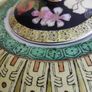 Vintage Black Porcelain Chinese Famille Rose Jar Urn Image 8