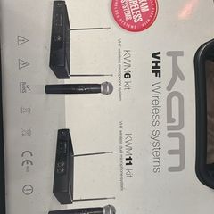 KAM KWM1 / KWM6 VHF Wireless Microphone System Dual Mic Kit