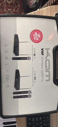KAM KWM1 / KWM6 VHF Wireless Microphone System Dual Mic Kit