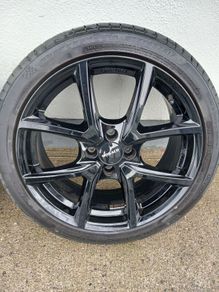 17inch 4 stud Monaco Black Alloys and Tyres