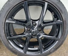 17inch 4 stud Monaco Black Alloys and Tyres