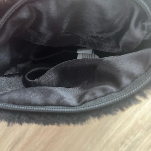 Black Faux Fur Shoulder Bag / Crossbody Bag