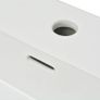 Basin with Faucet Hole Ceramic White 76x42.5x14.5 cm Image 5