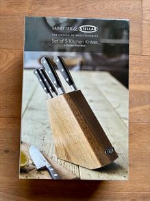 Stellar Sabatier 5 Kitchen Knife Knives Block Set