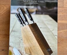 Stellar Sabatier 5 Kitchen Knife Knives Block Set