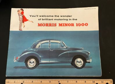 Morris Minor brochure. May 1960. Fold out/A4 size. Mint