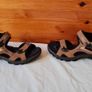 Ecco off the road sandles Size 8 eu 42 tan leather in good condition Image 4