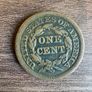 USA 1848 Large Cent Image 2