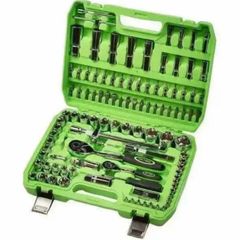 108 Piece 1/4  & 1/2 Drive Socket, Ratchet & Bit Set