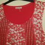 Kalisson linen lace coral tunic/dress Perfect condition size M UK10/12 EU38/40 Postage included Image 2