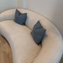 Sklum Curved cream sofa Image 3