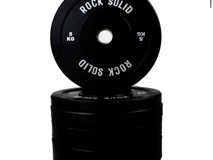 Olympic Barbell & 100kg Bumper Plates (new)