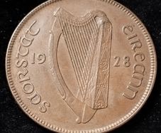 #501 - Ireland - 1928 - Penny - EF - KM.3