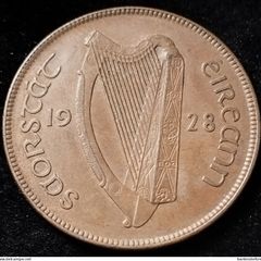 #501 - Ireland - 1928 - Penny - EF - KM.3