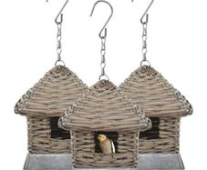 Bird Houses 3 pcs Wicker