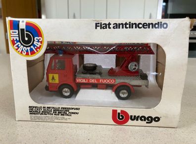 Fiat 50 NC Fire Engine Rare  Burago Year 1980