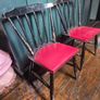 2 Vintage chairs A pair of matching Midcentury wooden Vintage chairs Image 8