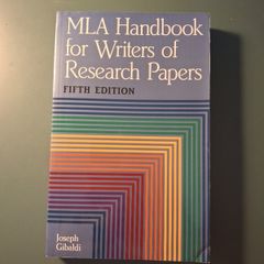 MLA Handbook for Writers of Research Papers