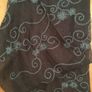 Large Embroidered Wrap Scarf.  Boho Summer Lovely Image 2