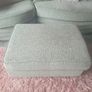 Grey Fabric 2-Seater Sofa & Footstool Image 5
