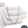 925 Vintage Italian Sterling Silver Wheat Spiga Chain Image 7